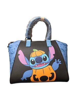 Loungefly Disney Lilo & Stitch Pumpkin Costume Satchel Bag NEW Tags
